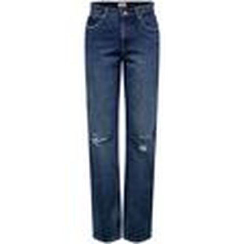 Jeans 15255956 ONLDAD L.32-DARK BLUE DENIM para mujer - Only - Modalova
