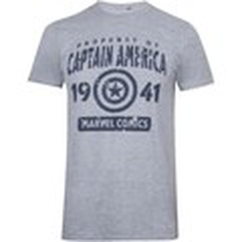 Camiseta manga larga Property Of Captain America para hombre - Marvel - Modalova