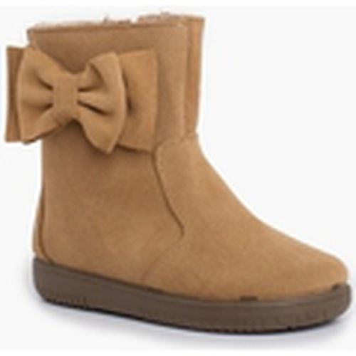 Zapatillas Bottes En Suède Fille Avec Grand Nœud Latéral para mujer - Pisamonas - Modalova