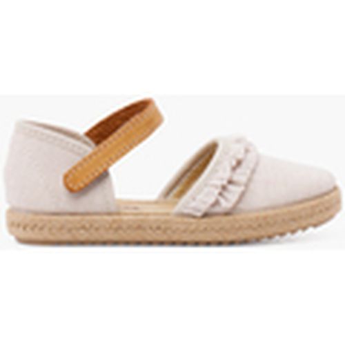 Zapatillas Espadrilles À Volants Fille Avec Bride En Cuir Adhérente para mujer - Pisamonas - Modalova