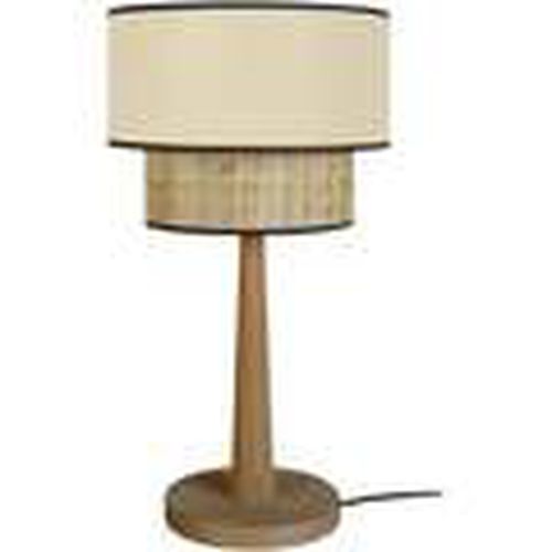 Lámparas de escritorio lámpara de noche redondo madera oscura y crema para - Tosel - Modalova
