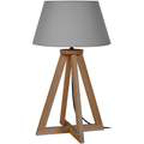 Lámparas de escritorio lámpara de noche redondo madera oscuro y gris para - Tosel - Modalova