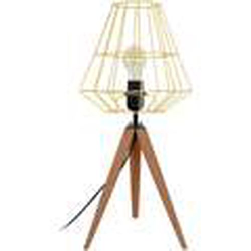 Lámparas de escritorio Lámpara de Mesa redondo madera oscuro y amarillo para - Tosel - Modalova