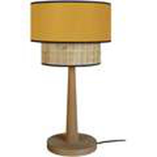 Lámparas de escritorio Lámpara de Mesa redondo madera oscuro y amarillo para - Tosel - Modalova