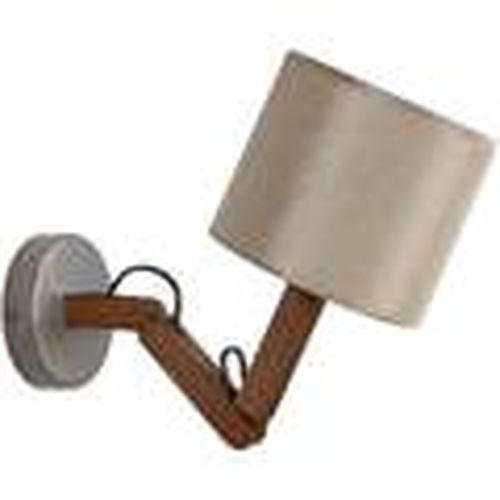 Apliques de pared Aplique redondo madera oscura y crema para - Tosel - Modalova