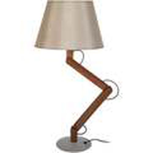 Lámparas de escritorio lámpara de noche redondo madera oscuro y taupe para - Tosel - Modalova