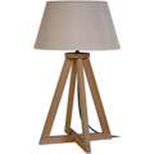 Lámparas de escritorio lámpara de noche redondo madera oscuro y taupe para - Tosel - Modalova