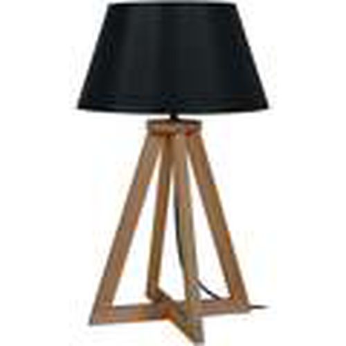Lámparas de escritorio lámpara de noche redondo madera oscuro y negro para - Tosel - Modalova