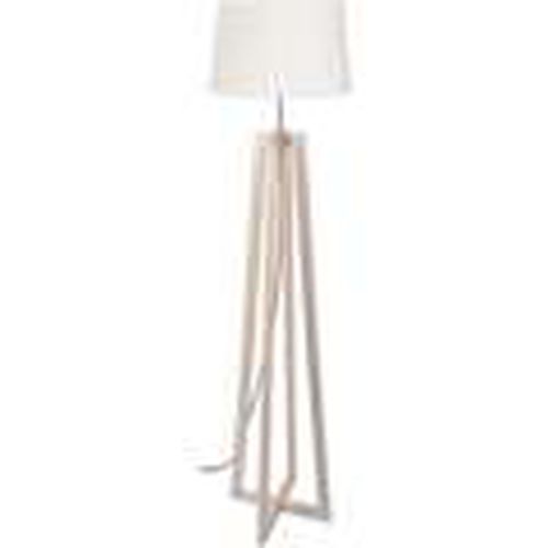 Lámparas de pie Lámpara de pie trapecio madera natural y blanco para - Tosel - Modalova