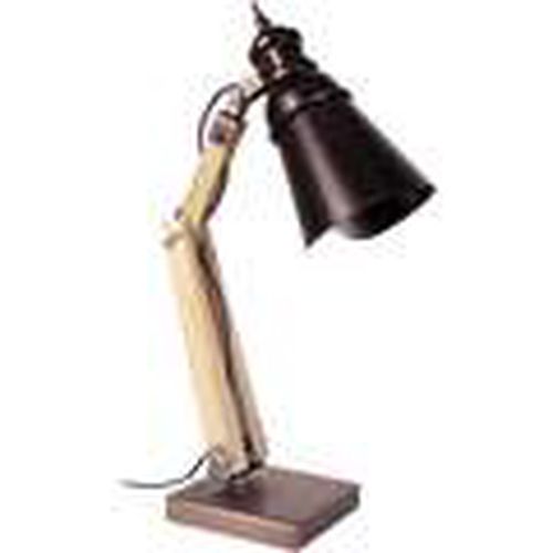 Lámparas de escritorio Lámpara de escritorio redondo madera natural y bronce para - Tosel - Modalova