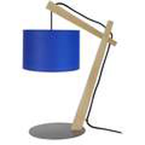 Lámparas de escritorio lámpara de noche redondo madera natural y azul para - Tosel - Modalova