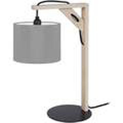 Lámparas de escritorio lámpara de noche redondo madera natural y gris para - Tosel - Modalova