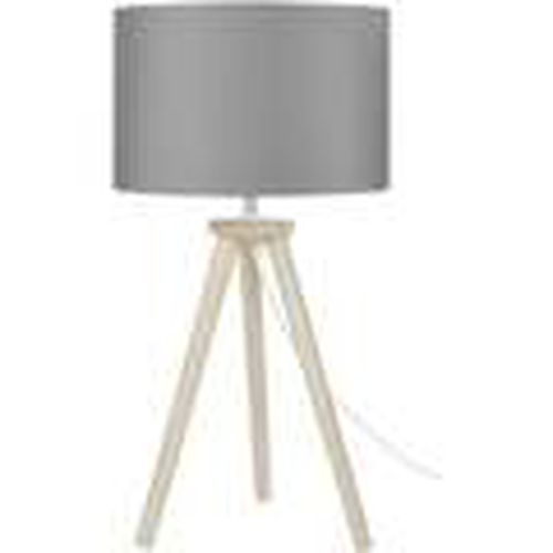 Lámparas de escritorio lámpara de noche redondo madera natural y gris para - Tosel - Modalova