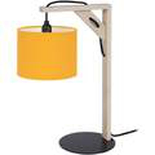 Lámparas de escritorio lámpara de noche redondo madera natural y amarillo para - Tosel - Modalova