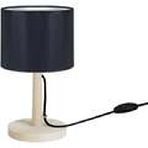 Lámparas de escritorio lámpara de noche redondo madera natural y negro para - Tosel - Modalova