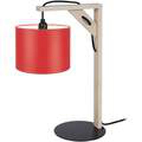 Lámparas de escritorio lámpara de noche redondo madera natural y rojo para - Tosel - Modalova