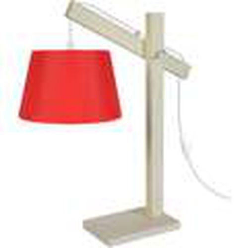 Lámparas de escritorio Lámpara de escritorio redondo madera natural y rojo para - Tosel - Modalova