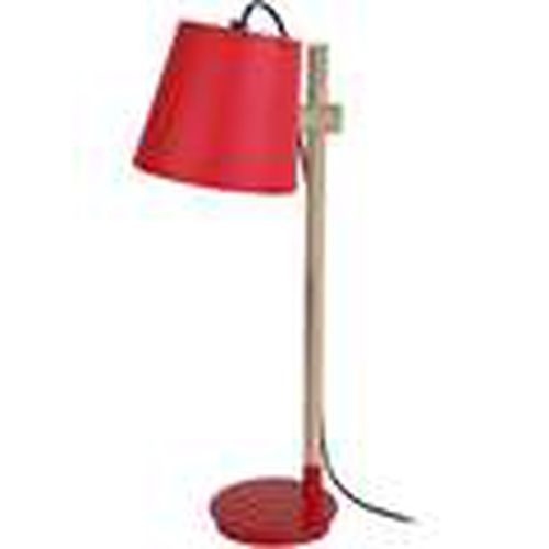 Lámparas de escritorio Lámpara de escritorio redondo madera natural y rojo para - Tosel - Modalova