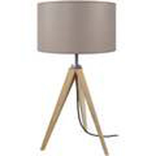 Lámparas de escritorio lámpara de noche redondo madera natural y taupe para - Tosel - Modalova