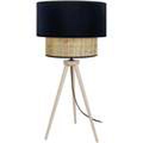 Lámparas de escritorio Lámpara de Mesa redondo madera terciopelo natural y negro para - Tosel - Modalova