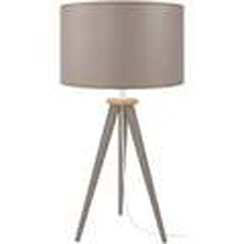 Lámparas de escritorio lámpara de noche redondo madera natural y taupe para - Tosel - Modalova