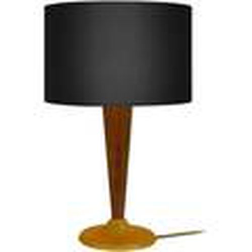 Lámparas de escritorio lámpara de noche redondo vidrio y madera nogal y negro para - Tosel - Modalova