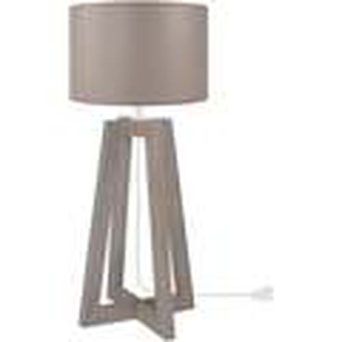 Lámparas de escritorio lámpara de noche redondo madera gris pardo para - Tosel - Modalova