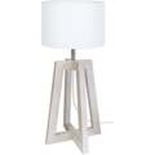 Lámparas de escritorio lámpara de noche redondo madera taupe y blanco para - Tosel - Modalova