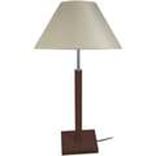 Lámparas de escritorio Lámpara de Mesa redondo madera wangué y crema para - Tosel - Modalova