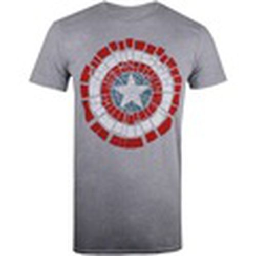Camiseta manga larga TV1661 para hombre - Captain America - Modalova