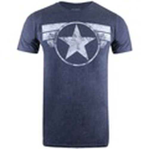 Camiseta manga larga TV1672 para hombre - Captain America - Modalova