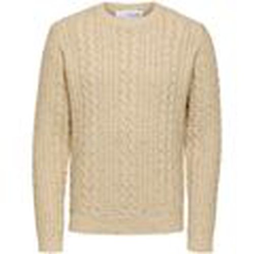 Jersey 16086685 SHLHENRY-OATMEAL para hombre - Selected - Modalova