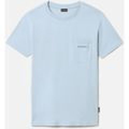 Tops y Camisetas S-MORGEX NP0A4GBPI2C-BLUE FOG para hombre - Napapijri - Modalova