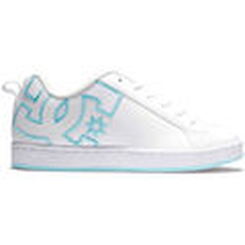 Deportivas Moda Court graffik 300678 WHITE/WHITE/BLUE (XWWB) para mujer - DC Shoes - Modalova