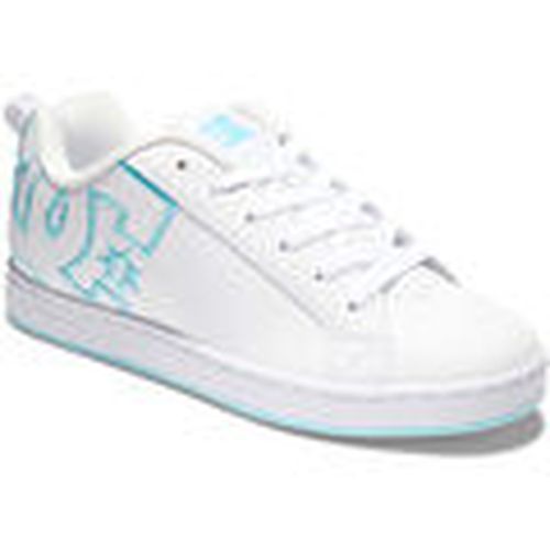 Deportivas Moda Court graffik 300678 WHITE/WHITE/BLUE (XWWB) para mujer - DC Shoes - Modalova