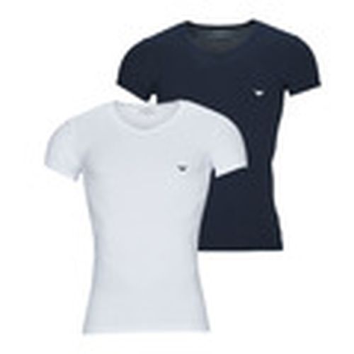 Camiseta V NECK T-SHIRT SLIM FIT PACK X2 para hombre - Emporio Armani - Modalova