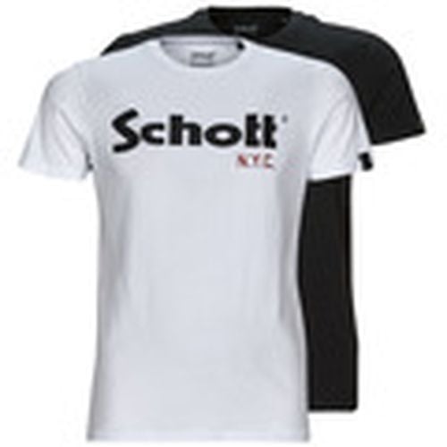 Camiseta TS 01 MC LOGO PACK X2 para hombre - Schott - Modalova