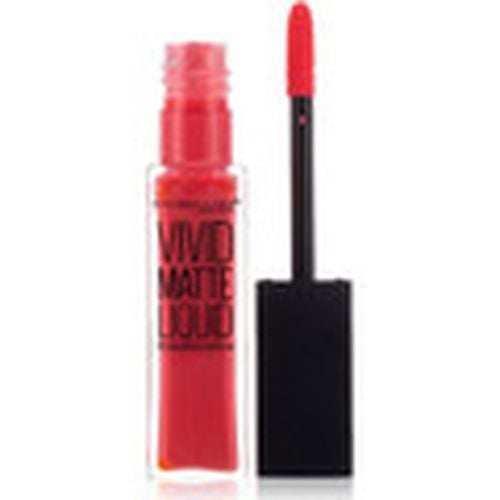 Pintalabios Vivid Matte Liquid Lipstick - 20 Coral Courage para mujer - Maybelline New York - Modalova