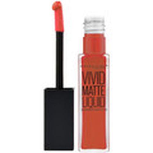 Pintalabios Vivid Matte Liquid Lipstick - 25 Orange Shot para mujer - Maybelline New York - Modalova