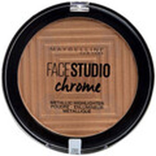 Iluminador Face Studio Chrome Metallic Highlighter Powder - 100 Molt para mujer - Maybelline New York - Modalova