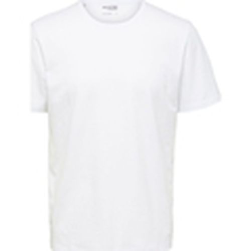 Tops y Camisetas Noos Pan Linen T-Shirt - Bright White para hombre - Selected - Modalova