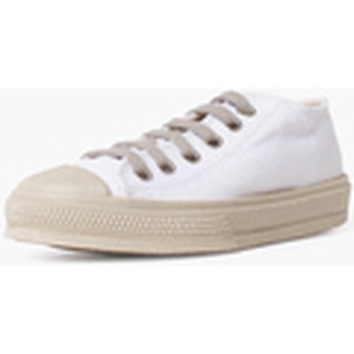 Zapatillas Baskets Blanches Avec Embout Et Lacets De Couleur para mujer - Pisamonas - Modalova