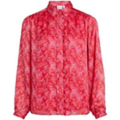 Blusa Shirt Layla Vie L/S - Pink Yarrow para mujer - Vila - Modalova
