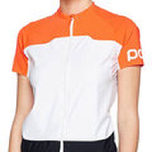 Camiseta 136416 WHITE/NAVY ZIP para mujer - Poc - Modalova