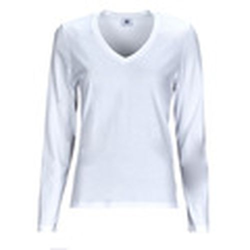 Camiseta manga larga ML COL V para mujer - Petit Bateau - Modalova