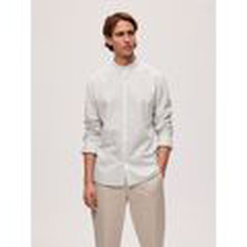Camisa manga larga 16088354 REGKAM-BRIGHT WHITE para hombre - Selected - Modalova