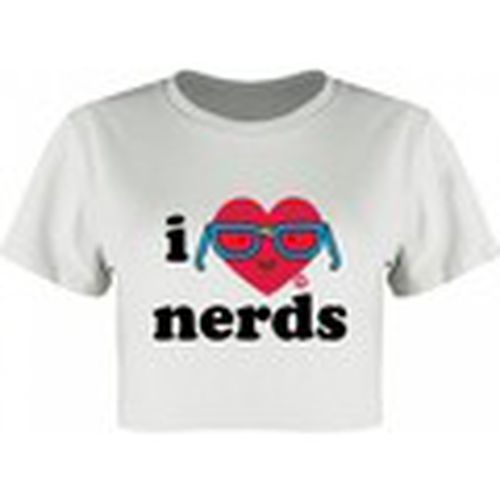 Camiseta manga larga I Love Nerds para mujer - Pop Factory - Modalova