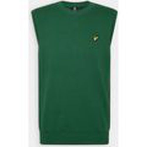 Jersey KN1819V CREW NECK VEST-W510 ENGLISH GREEN para hombre - Lyle & Scott - Modalova