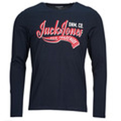 Camiseta manga larga JJELOGO TEE LS O-NECK 2 COL AW23 SN para hombre - Jack & Jones - Modalova