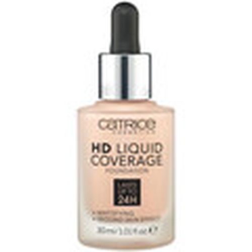 Base de maquillaje HD Coverage Liquid Foundation - 10 Light - 10 Light para mujer - Catrice - Modalova